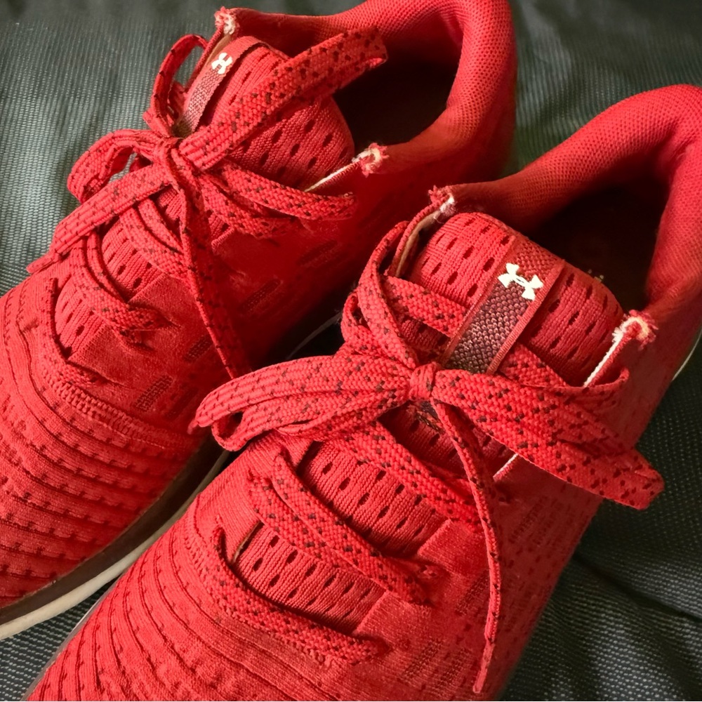 Under Armour Red Athletic Shoes - Picture 6 of 10